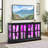 LED Curio Display Cabinet Antique Display Cabinet With Glass Doors Adjustable Shelves For Collectibles Four Door Design Vintage Showcase-125465820