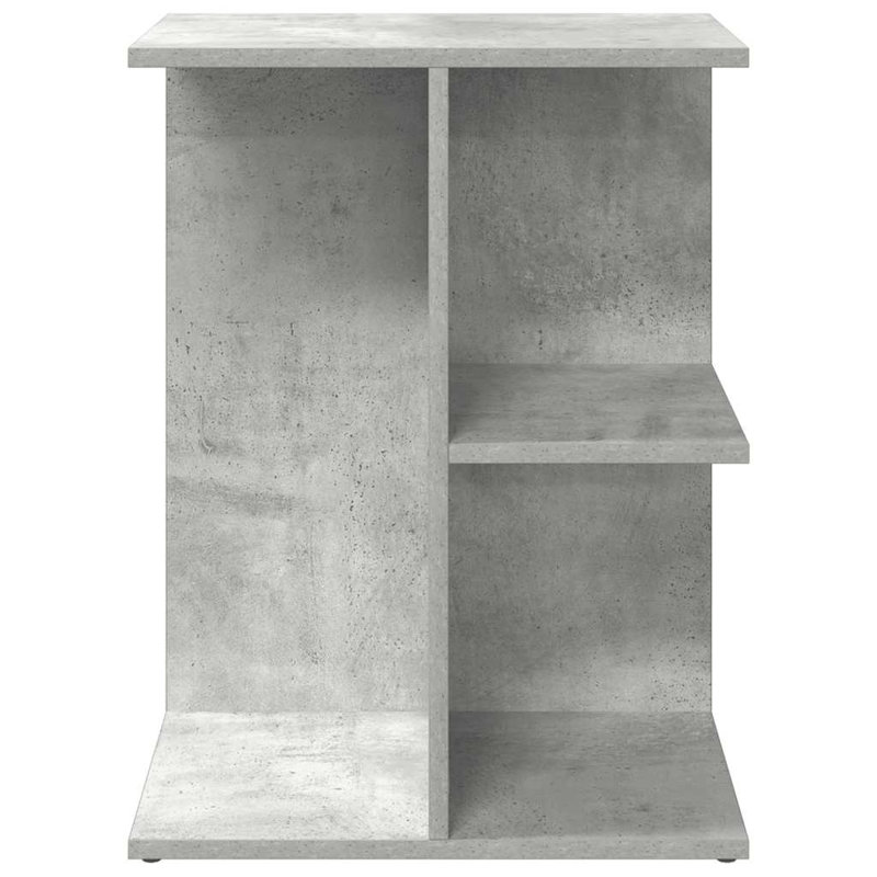 Sayaka 46.5cm W Manufactured Wood Bedside Table, Concrete Grey, Individual