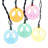 Kurt Adler Indoor/Outdoor UL 10-Light Peace Sign Light Set, 11.5ft