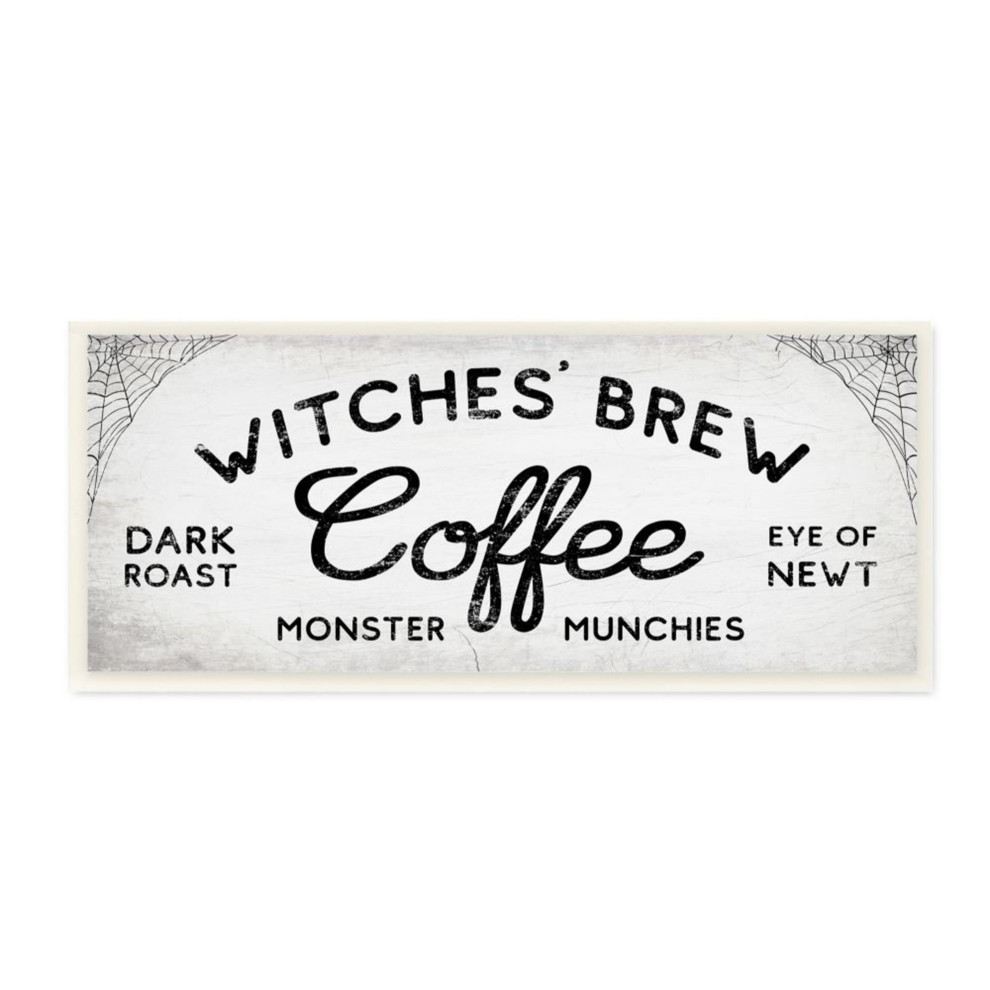 Stupell Industries Witches' Brew Coffee Charming Halloween Design by Daphne Polselli - Graphic Art Print | Wayfair