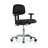 PERCH Chrome Turnalar Task Chair with Adjustable Armrests | Desk Height 17-22"-24926546