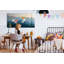 Magnetic Memo Board Whiteboard - 120 x 60 cm - With Marker and Magnets - Landscape abstraction