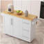 Chariot pour îlot de cuisine à grande capacité extensible