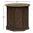 Agatha Cabinet End Table-Dark Brown Acacia