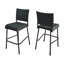 29 po. PE sans accoudoirs gris pour la période de divertissement de patio, finition durable, fonction d'assise incurvée confortable, confort légèrement incurvé tissé-68426951