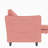 4 - Seat L Shaped Couch Of 107.8'' Size, Movable , Side Pockets On Arm, Red Modern Fabric For Living Room, Apartment, Office, Breathable Skin Material, Pocket Spring Cushions, Structure, 800 Pound-110422980-110422979