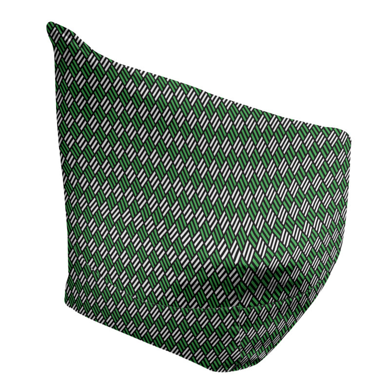 Petite chaise à sacs à billes & Leffel, Pas de bourre, Noir / Vert, H 86 po x l 2 po x P 43 po
