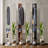 360° Rotating 69"X16" Multifunctional Full Length Mirror With Hook Storage Rack Coat Rack With Mirror Solid Wood Floor Mirror-1590225611