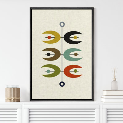 Décoration géométrique colorée abstraite de style Mid-Century Mid-Century pour salon, chambre à coucher X16