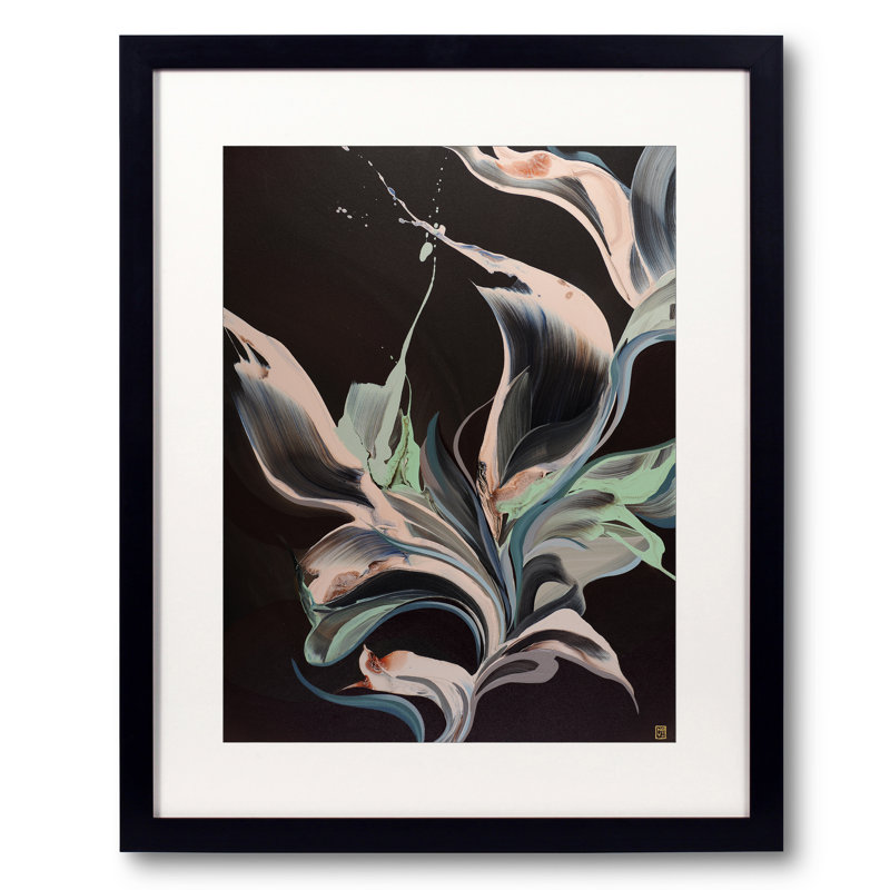 Awaken par Novi Lim - impression, Papier avec cadre noir, H 21,2 po x l 17,2 po