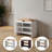 2-Tier Adjustable Shoe Cabinet,Upholstered Shoe Storage Bench With Cabinet-401155810