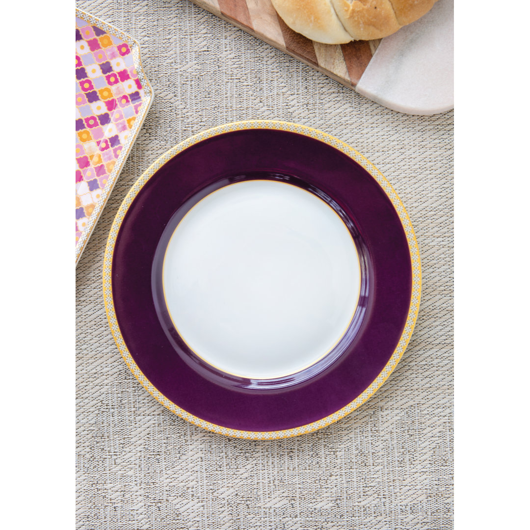 Maxwell & Williams Teas & C's Kasbah 19.5cm Violet High Rim Plate