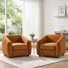 Fauteuil demi-tonneau en polyester 36,6 po Mykel