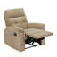 Bassanio Chenille Fabric Manual Recliner - Tan-1434692335