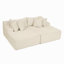 Fauteuil paresseux à deux places, canapé compressé sans assemblage, fabriqué en tissu de velours, fauteuil moderne moelleux, utilisé pour les salons et les chambres à coucher-296657822