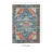 Ducote Washable Teal and Rust Machine Woven Area Rug-822375188