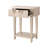 1 Drawer Wooden Sofa Side Table for Living Room, Mirror Top Telephone Table With Shelf Storage