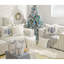 Housse de coussin décoratif, 18 x 18 pouces, ensemble de 2 taies décoratives en fausse fourrure douce avec boule en peluche, jolie housse de coussin décorative en forme de cabane de bonhomme de neige pour maison, salon, blanc