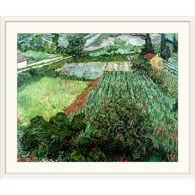 «Field with Poppies, 1889» par Vincent Van Gogh - reproduction