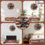 Horloge murale en bois 10 po, mouvement silencieux, à piles (piles AA non incluses), décor artistique, parfait pour les décorations