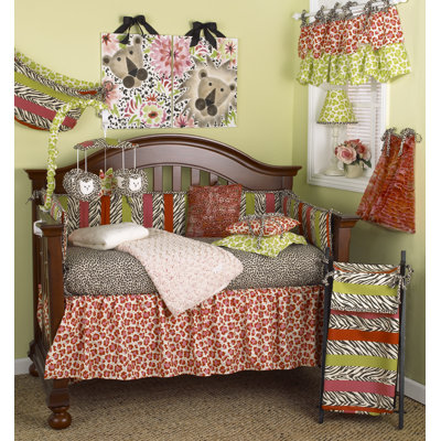 Here Kitty Kitty Cotton Animal Print Tailored Window Valance