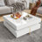 Modern High Gloss Coffee Table With 4 Drawers-1381508490