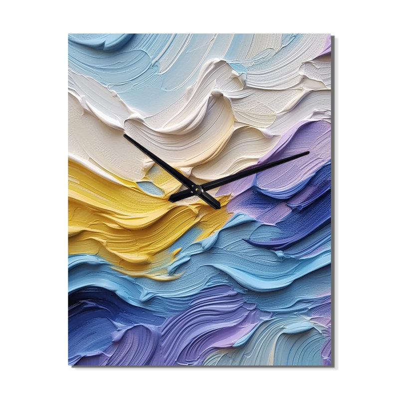Horloge murale torsadée surdimensionnée Tw torsadée II, Médium