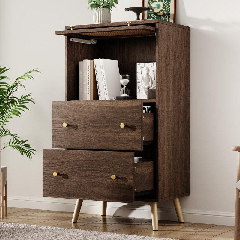Rattan Sideboard With 2 Drawer And 1 Door