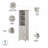 Keyunta Double Bathroom Vanity with Ceramic Top-118812067