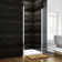 31.5'' - 33'' W x 72'' H Pivot Frameless Shower Door with Clear Tempered Glass