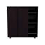 Range-chaussures Houck avec 3 tablettes latérales, rangement compact pour chaussures, bottes et accessoires
