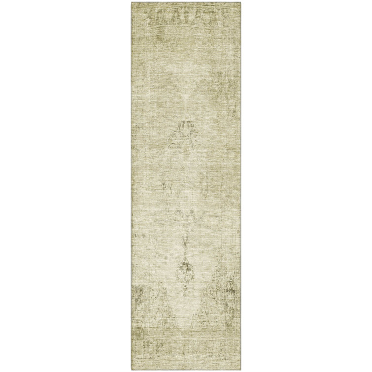 Premium Machine Washable Kiyondrea Beige Rug