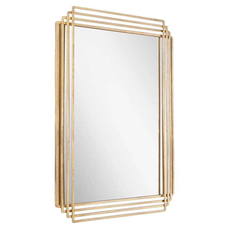 Miroir de salle de bain Sethfield, Feuille d'or