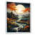 White Floater Framed