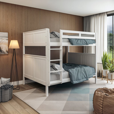 Burkley Solid and Manufactured Wood Full-Over-Full Bunk Bed