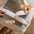 Burlywood Upholstered Bench
