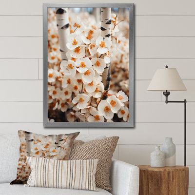 «White Flowers Tree In Aspen Colorado», reproduction sur toile