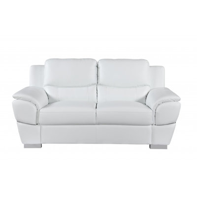 Reinold Three Piece Indoor  Genuine Leather Six Person Seating Set