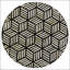Table d'appoint en mosaïque noire, blanche et dorée avec base trépied stable, parfaite pour les intérieurs modernes et classiques.