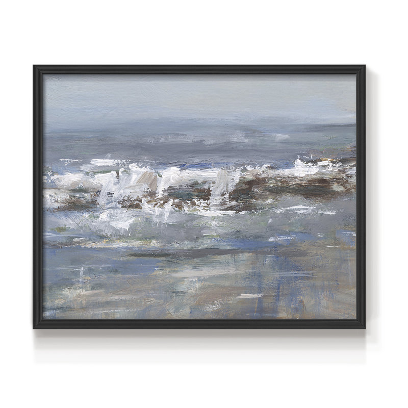 Overcast Tides I - Impression encadrée - Restickable, H 11 po x l 14 po, Noir, noir, noir, noir