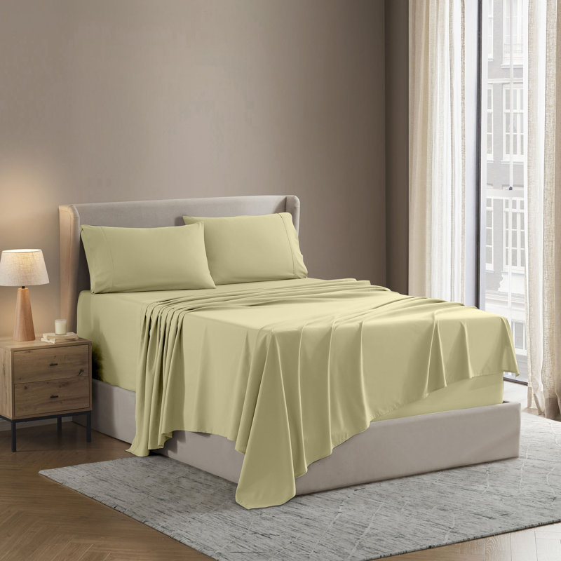 Luxury Collection Classic Smooth Thread Sheet Set, Split King, Ancient Ivory