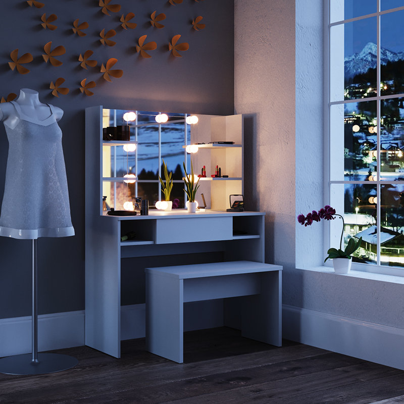 Mevlut Dressing Table with Mirror