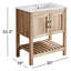 Meuble-lavabo en bois massif 36 po avec lavabo en céramique