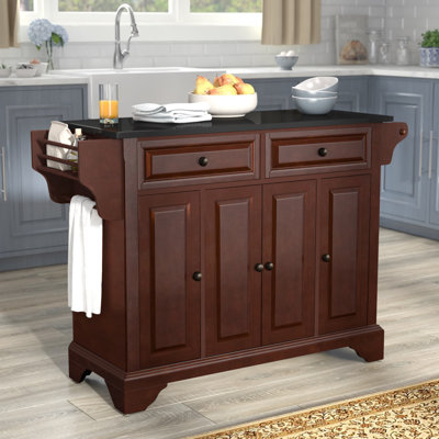 Royce Granite Top Kitchen Island