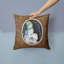 Coussin décoratif bonhomme de neige avec intérieur / extérieur Keeshond
