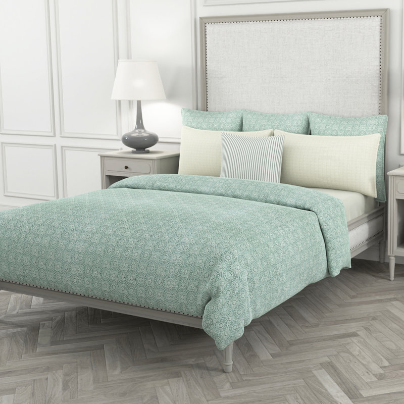 Housse et insert de coussin carré 100% coton Studio Line, Vert viride, 26 po x 26 po