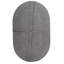 Hand Knotted Wool Area Rug in Gray