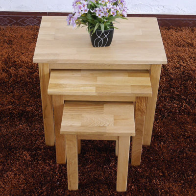 Salford Solid Wood Nesting Tables