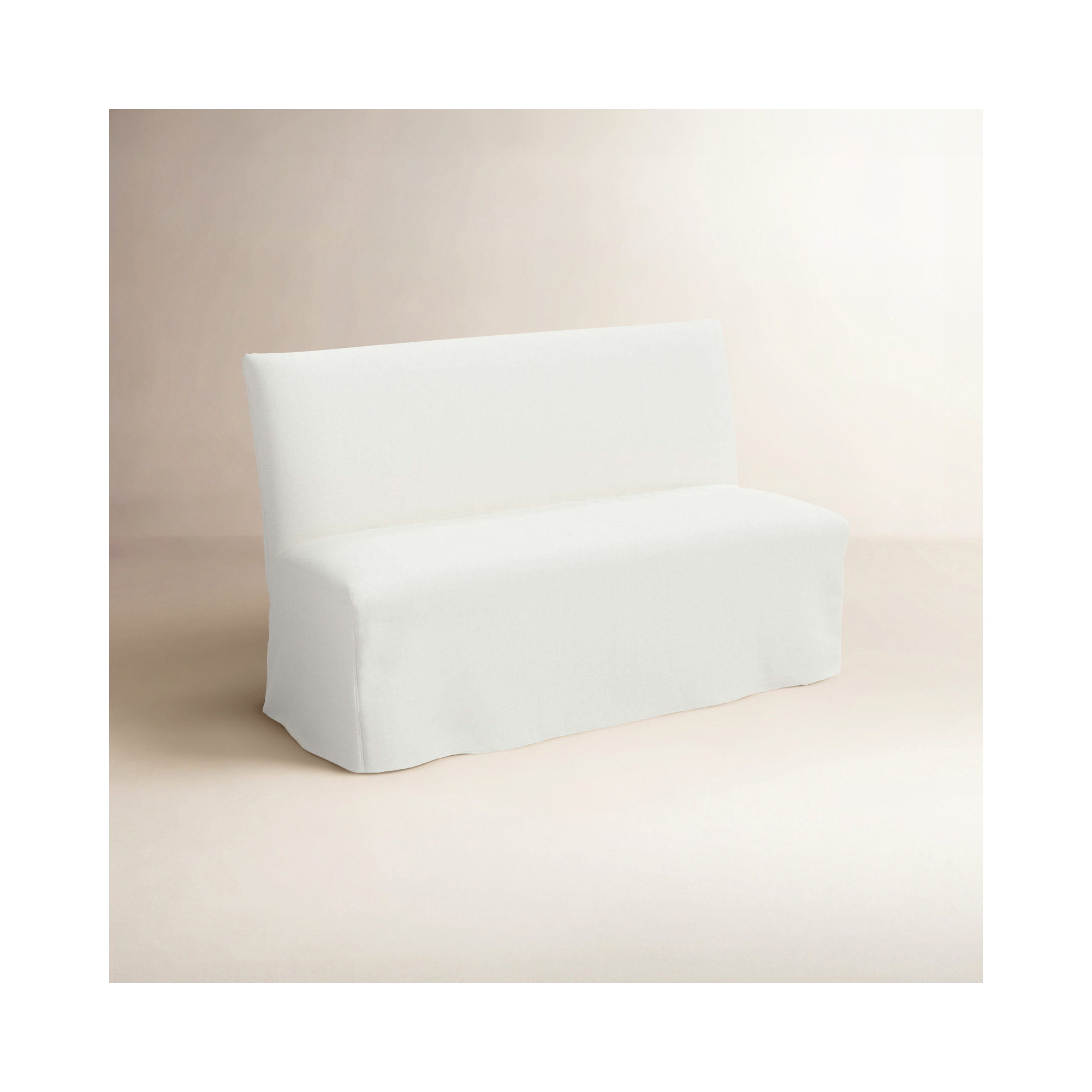 Armstrong Cotton Parsons Chair in Twill White, Zuma White Textured Linen