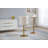 Swivel Upholstered Adjustable Height Counter Stool with Iron Frame-464614137
